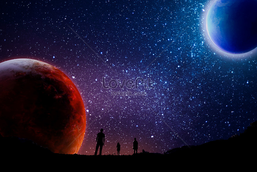Double star night sky creative image_picture free download: Hình ảnh sáng tạo đầy ấn tượng về bầu trời đêm có hai ngôi sao cực đôi sáng lung linh. Hoàn toàn miễn phí cho bạn tải về và sử dụng để hiển thị vẻ đẹp độc đáo cho màn hình của mình.