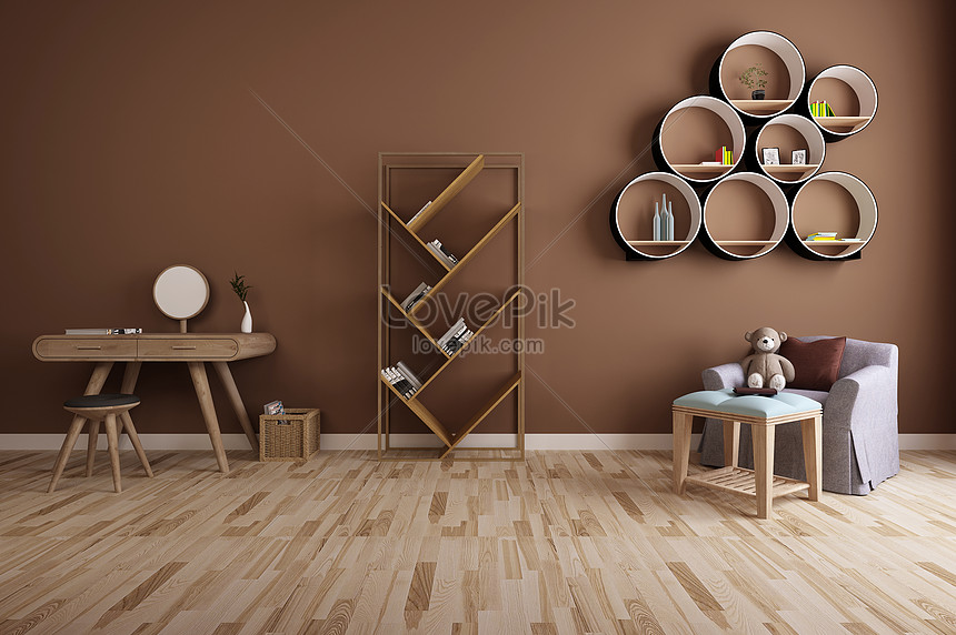 Furniture combination in the antique background creative image_picture free  download 