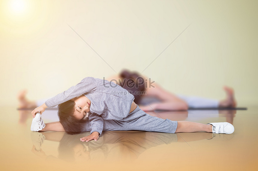 Childrens indoor yoga creative image_picture free download 500953863