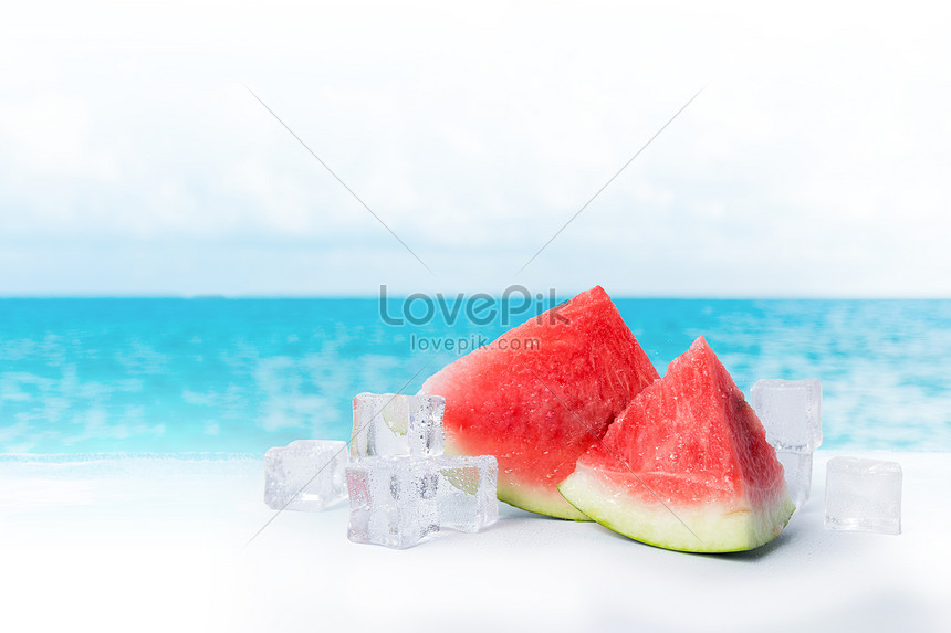 Cool Summer Watermelon Creative Image Picture Free Download Lovepik Com