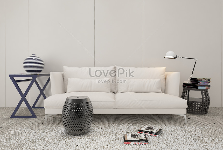 Sofá Minimalista Moderno | HD Creativo antecedentes imagen descargar -  Lovepik