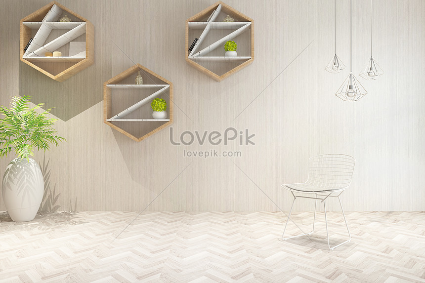 Simple interior background creative image_picture free download  
