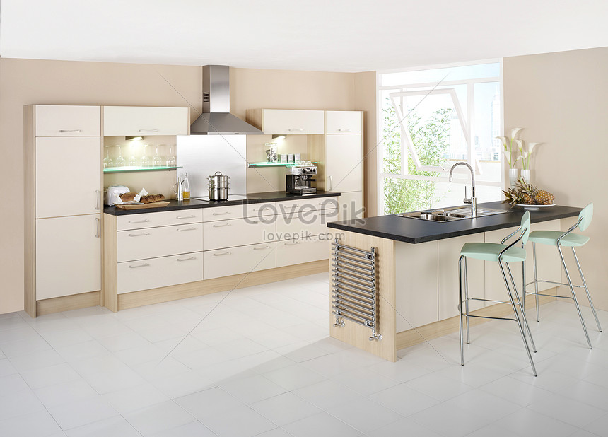 Modern Minimalist Kitchen Cabinets Renderings Creative