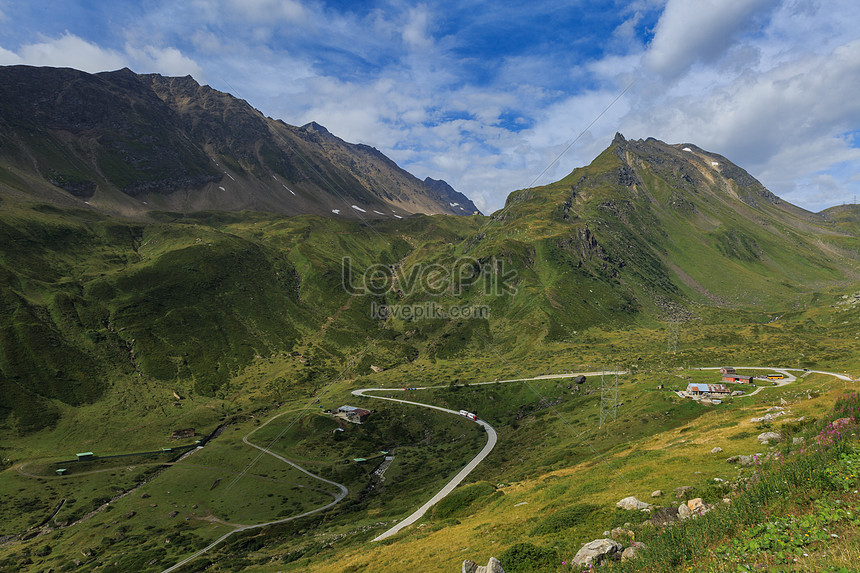 Pemandangan Pegunungan Alpen Swiss Gambar Unduh Gratis Foto