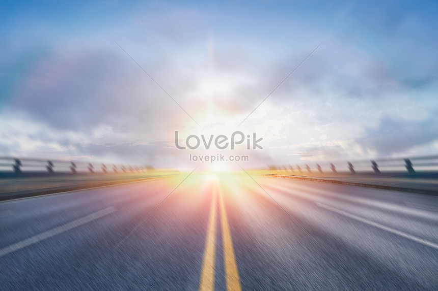 Sunset highway background creative image_picture free download  