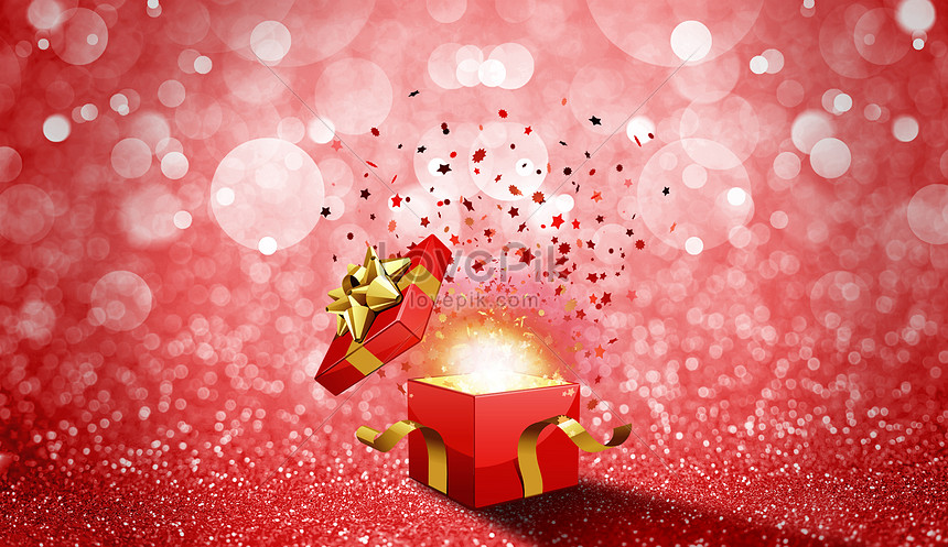Red wedding box background creative image_picture free download  