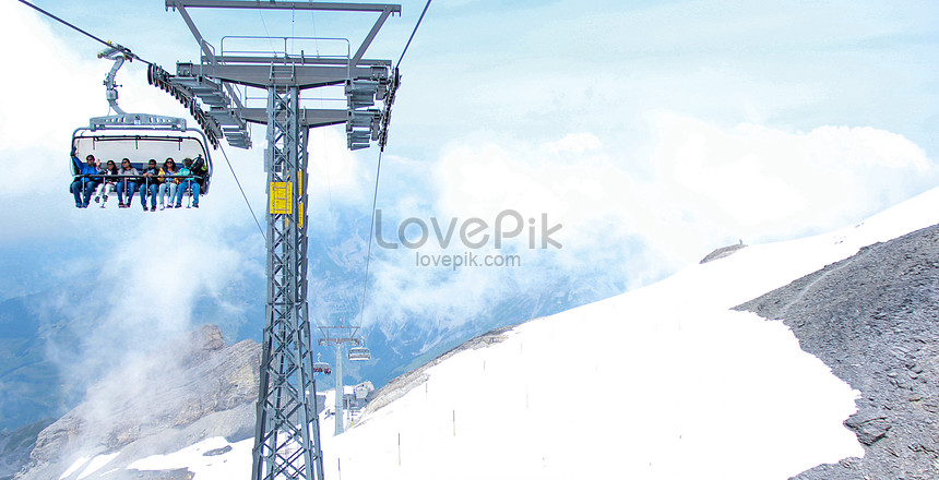 鐵力士雪山纜車圖片素材 Jpg圖片尺寸5184 2652px 高清圖片 Zh Lovepik Com