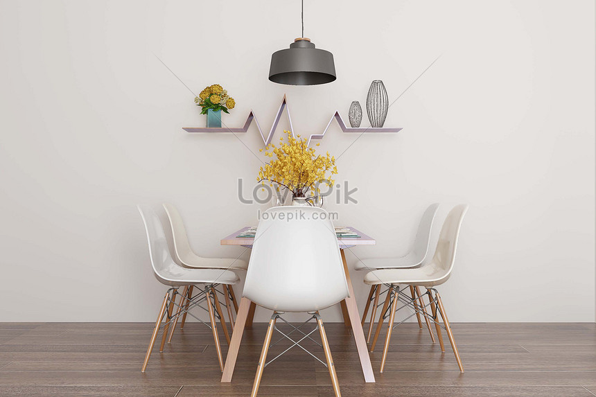 Simple dining room background creative image_picture free download  