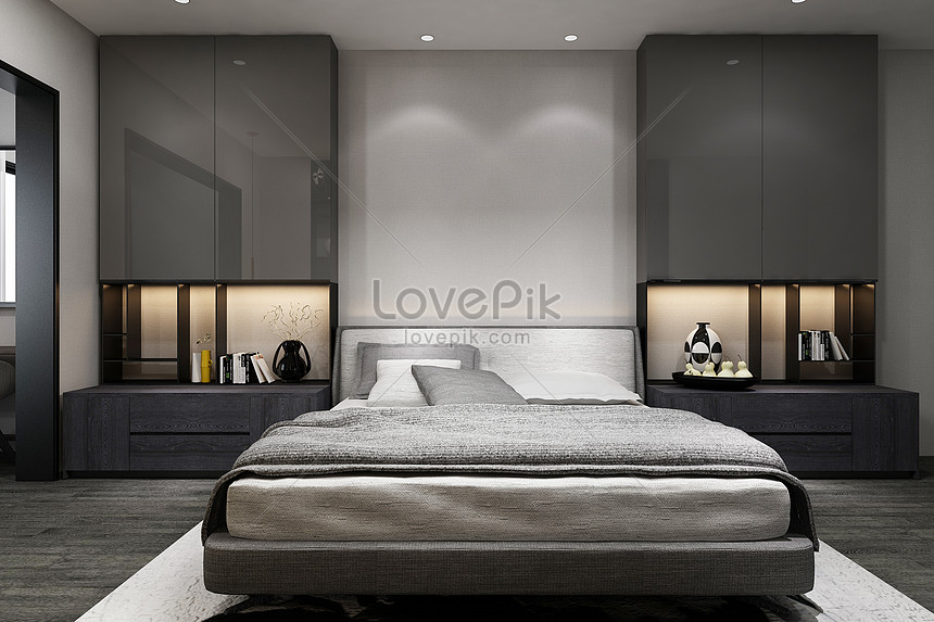 Post Modern Master Bedroom Renderings Creative Image Picture Free Download 501022561 Lovepik Com