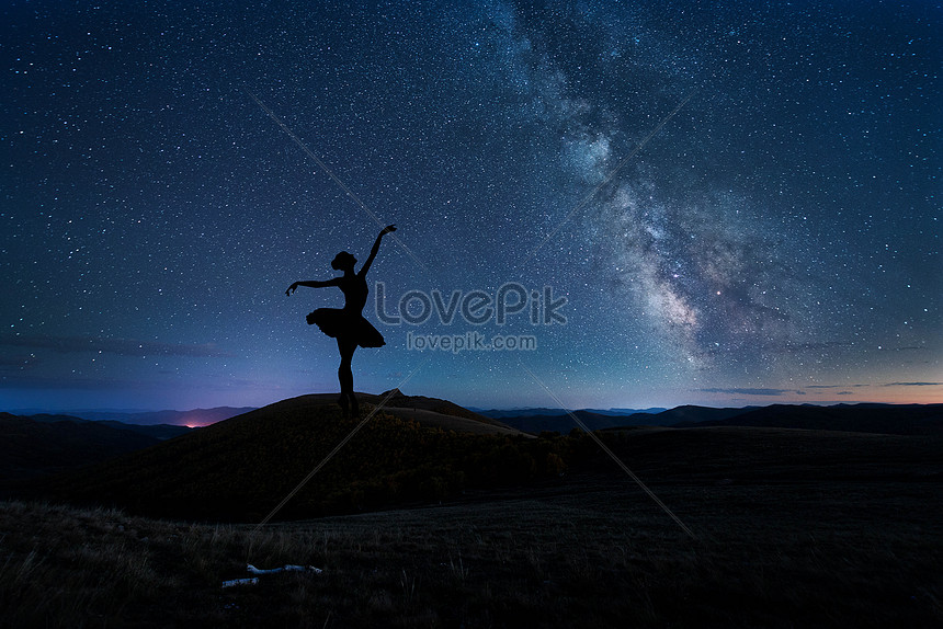 星空の下でバレエダンサーイメージ クリエイティブ Id Prf画像フォーマットjpg Jp Lovepik Com