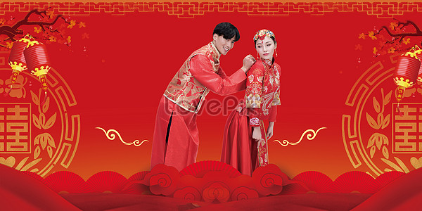 Chinese wedding background creative image_picture free download  