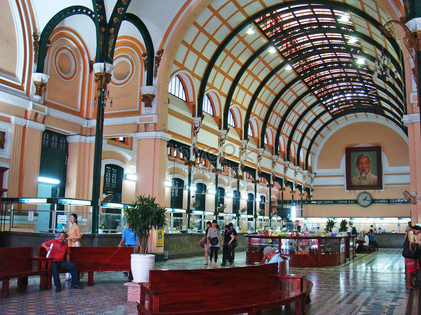 Central Post Office Of Ho Chi Minh City Vietnam Photo Picture