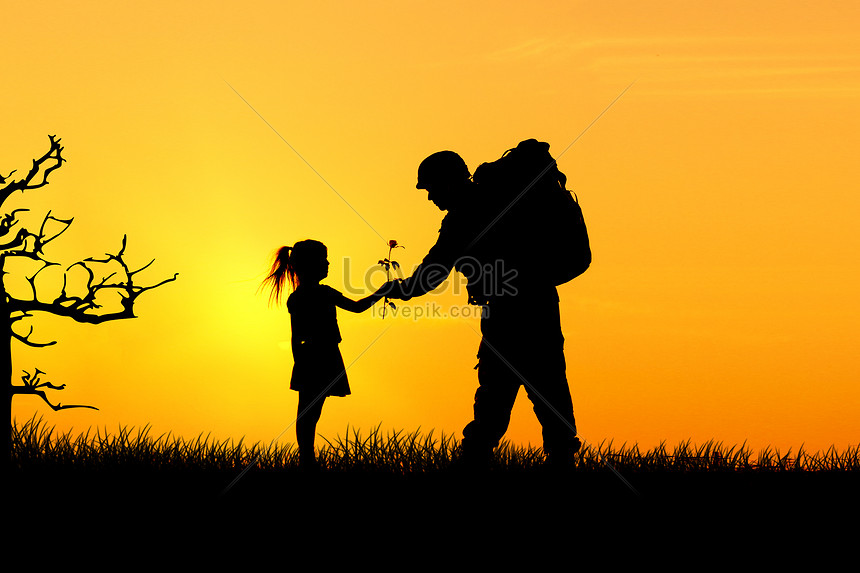 Military silhouette creative image_picture free download 501060744 ...