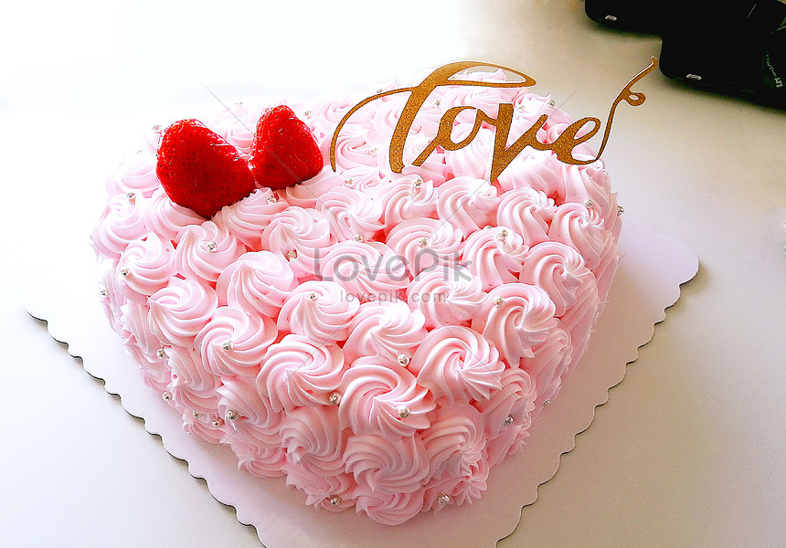 Photo De Gateau Rose Damour Rose Gateau Rose Amour Photo Images Free Download Lovepik