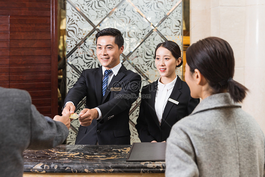 Hotel Front Desk Check In For Customers Photo Image Picture Free