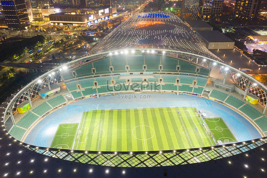 Night View Of Shenzhen Sports Center Stadium Photo Image Picture Free Download Lovepik Com