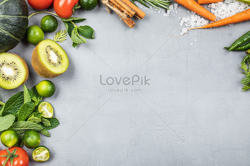 野菜や果物 灰色の背景にイメージ 写真 Id Prf画像フォーマットjpg Jp Lovepik Com