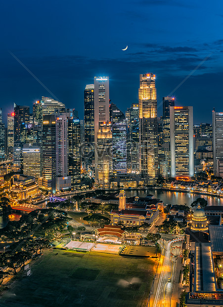 シンガポールの夜景は明るく照らされているイメージ 写真 Id Prf画像フォーマットjpg Jp Lovepik Com