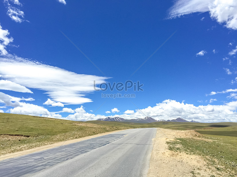 Pemandangan Di Sepanjang Jalan Raya Qinghai Tibet Gambar