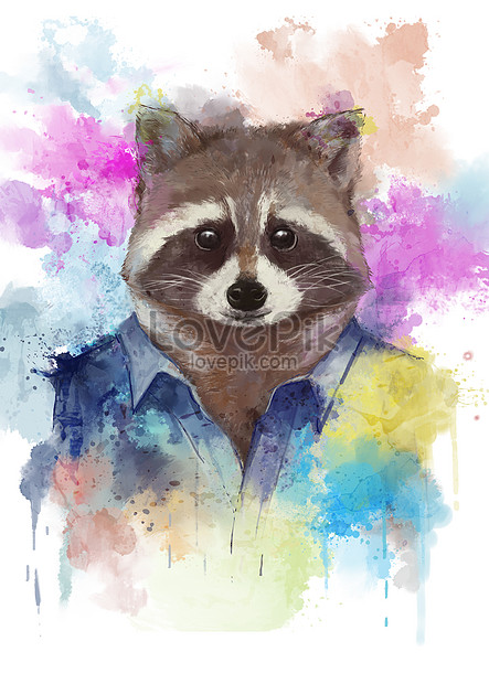 anthropomorphic raccoon