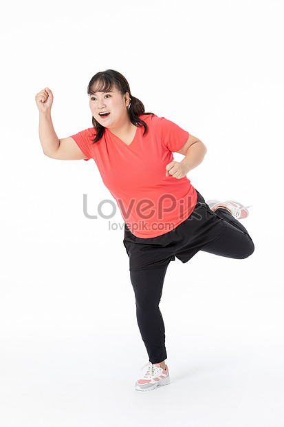 走っている女性のデブ男イメージ 写真 Id Prf画像フォーマットjpg Jp Lovepik Com