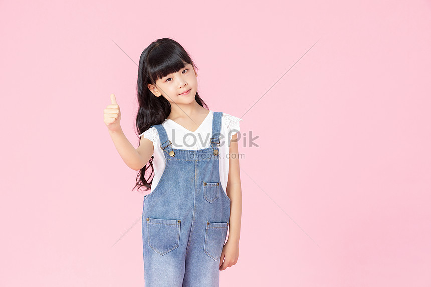 cute girl in overalls