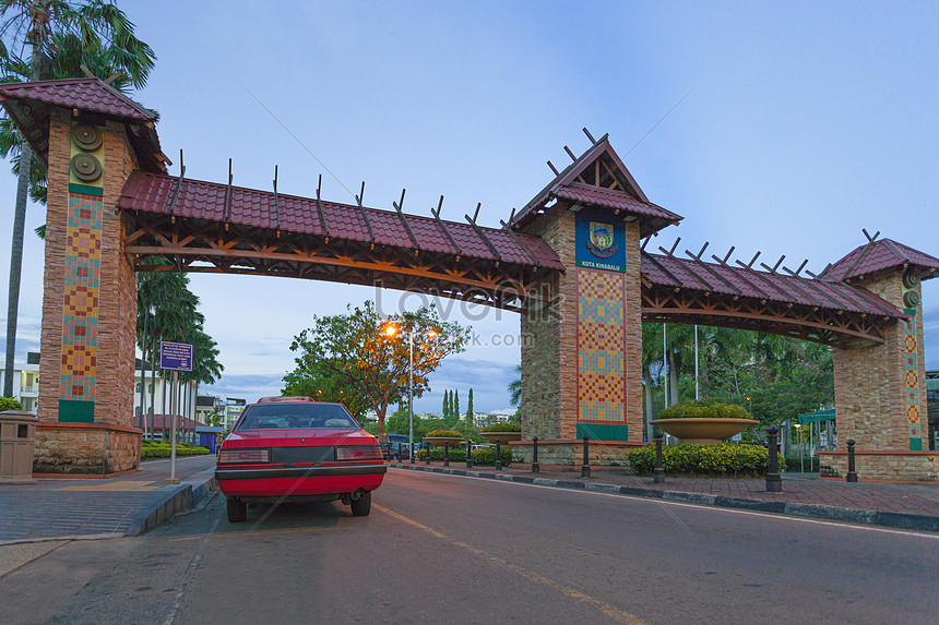 Kota Kinabalu City Traditional Heritage Archway Malaysia Picture And HD ...