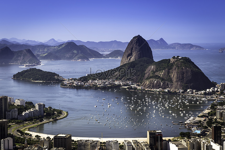 Top View Of Sugarloaf Mountain And Guanabaara Bay In Rio De Jane Photo Image Picture Free Download Lovepik Com