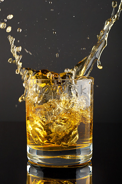 Download Ice Cubes Splashing In A Large Glass Of Whiskey Photo Image Picture Free Download 501465083 Lovepik Com Yellowimages Mockups