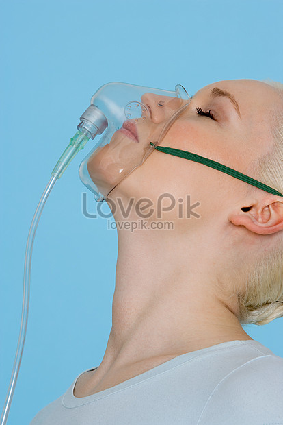 Download Young Woman Wearing An Oxygen Mask Photo Image Picture Free Download 501471919 Lovepik Com PSD Mockup Templates