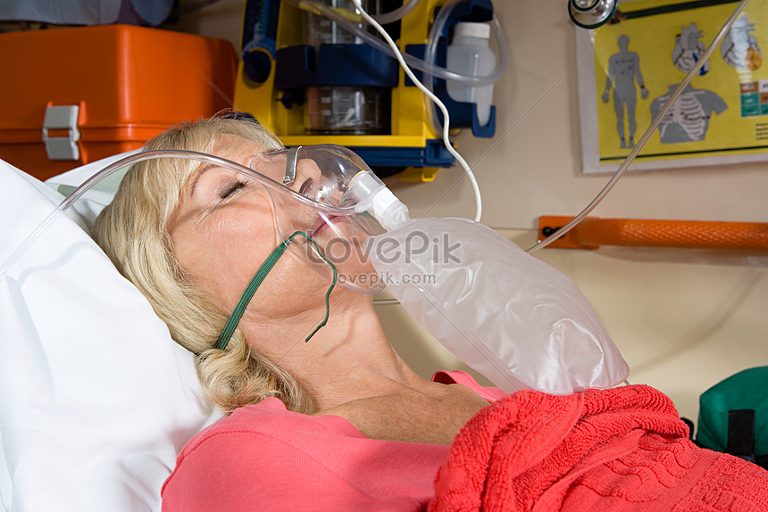 Download Woman Wearing An Oxygen Mask Photo Image Picture Free Download 501479396 Lovepik Com PSD Mockup Templates