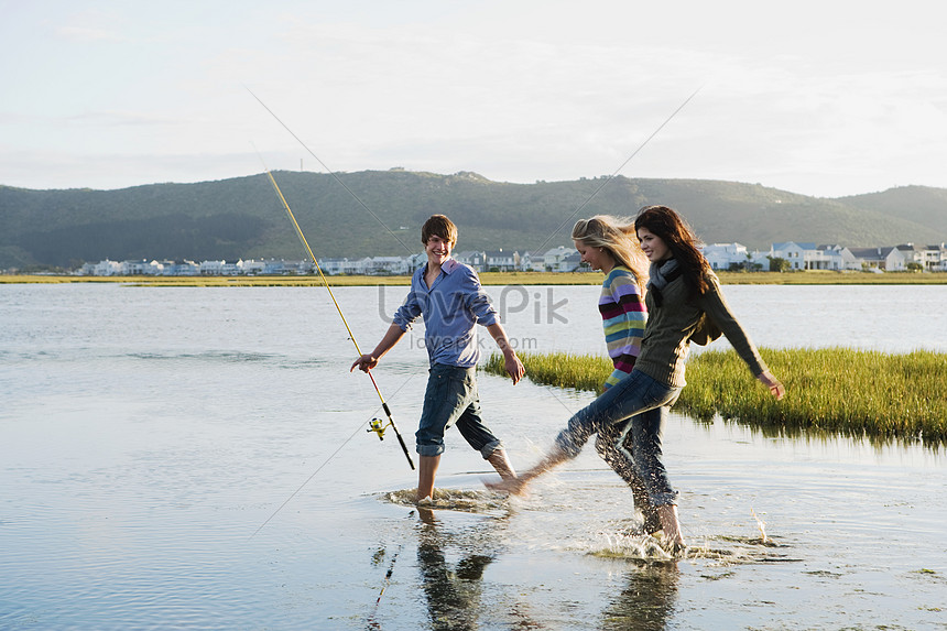 Teens Go Fishing Picture And HD Photos