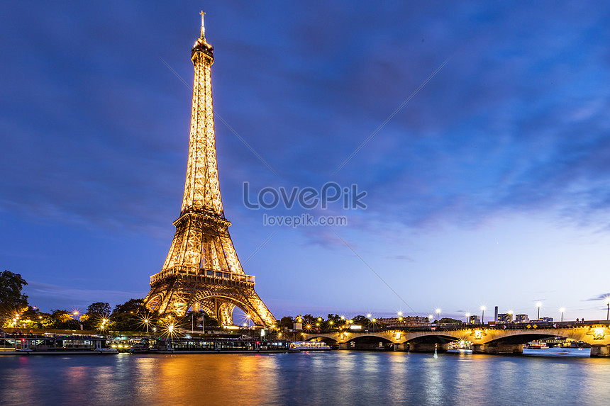 Paris Eiffel Tower At Night Photo Image Picture Free Download 501550918 Lovepik Com