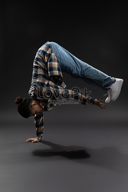 B-boy Break Dance Freeze Pose Hand Drawing illustration Free Style Hip Hop  Street Dance