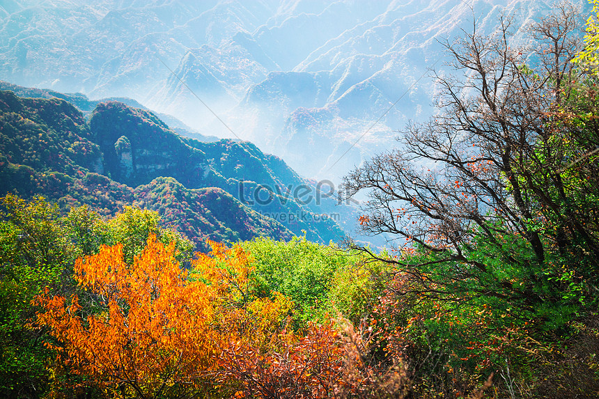 Shaohua Mountain 가을 풍경 사진 무료 다운로드 - Lovepik