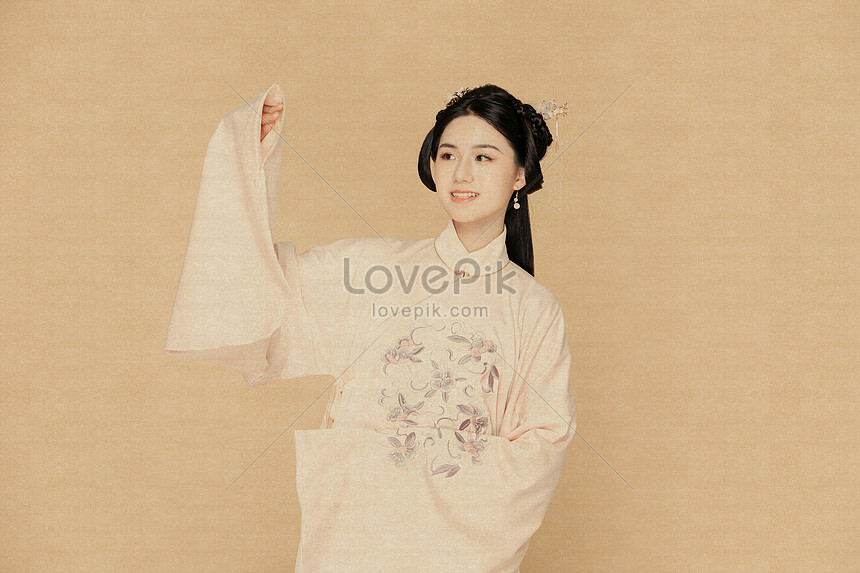 Meticulous Painting Ancient Style Hanfu Chinese Style Beauty Dancing Folk  Dance Picture And HD Photos | Free Download On Lovepik