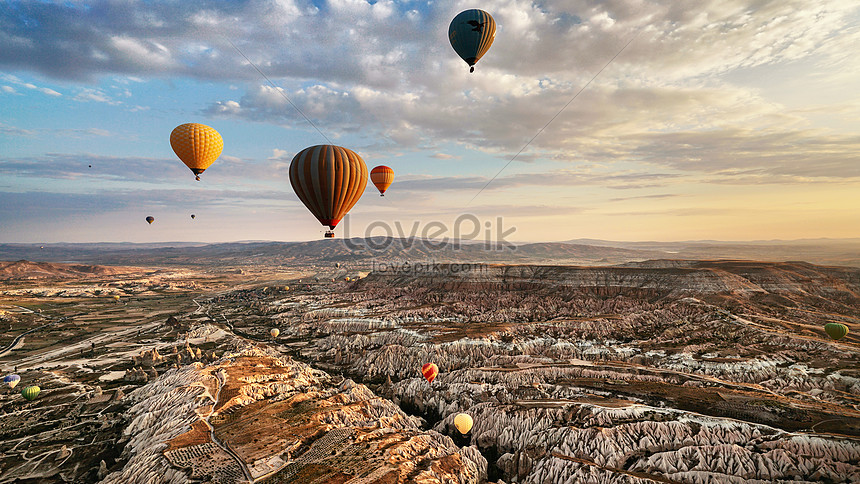 Belon Udara Panas Di Cappadocia Turki Gambar Unduh Gratis Imej 501678463 Format Jpg My Lovepik Com