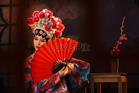 Chinese Style Children Holding Peking Opera Masks Picture And HD Photos ...