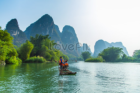 Landscape Of Lijiang River In Yangshuo Guilin Picture And HD Photos ...