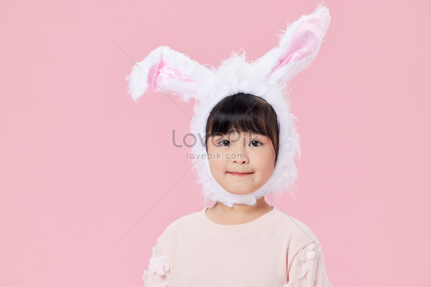 Image Of Cute Girl Wearing Bunny Ears Picture And Hd Photos Free