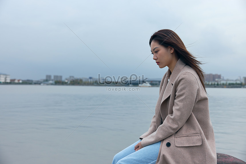 Emotional Beauty Standing By The River Picture And HD Photos | Free ...