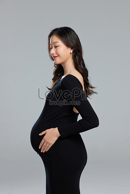 Fashion Pregnant Mother Sideways Shape Picture And HD Photos | Free ...