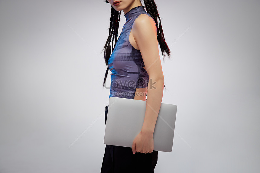 Woman Holding Laptop Picture And HD Photos | Free Download On Lovepik