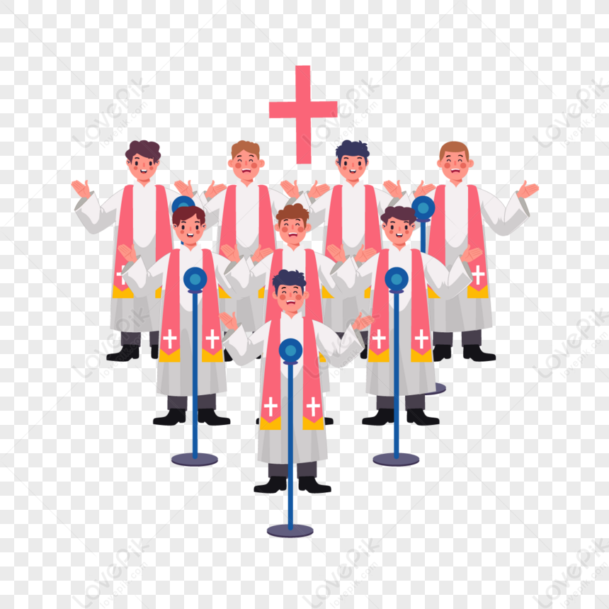 Ilustración De Iglesia De Coro Dibujado A Mano De Dibujos Animados,  Cooperación Png, Coro Png, Cross Cross Png PNG Imágenes Gratis - Lovepik