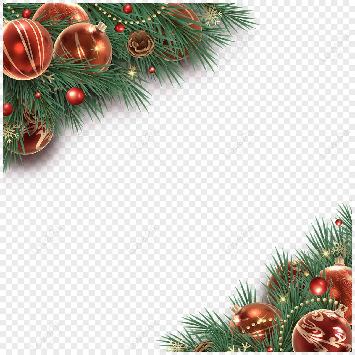 Christmas decoration border snowflake leaves Christmas fruit, Christmas fruit,  plant,  border png transparent background