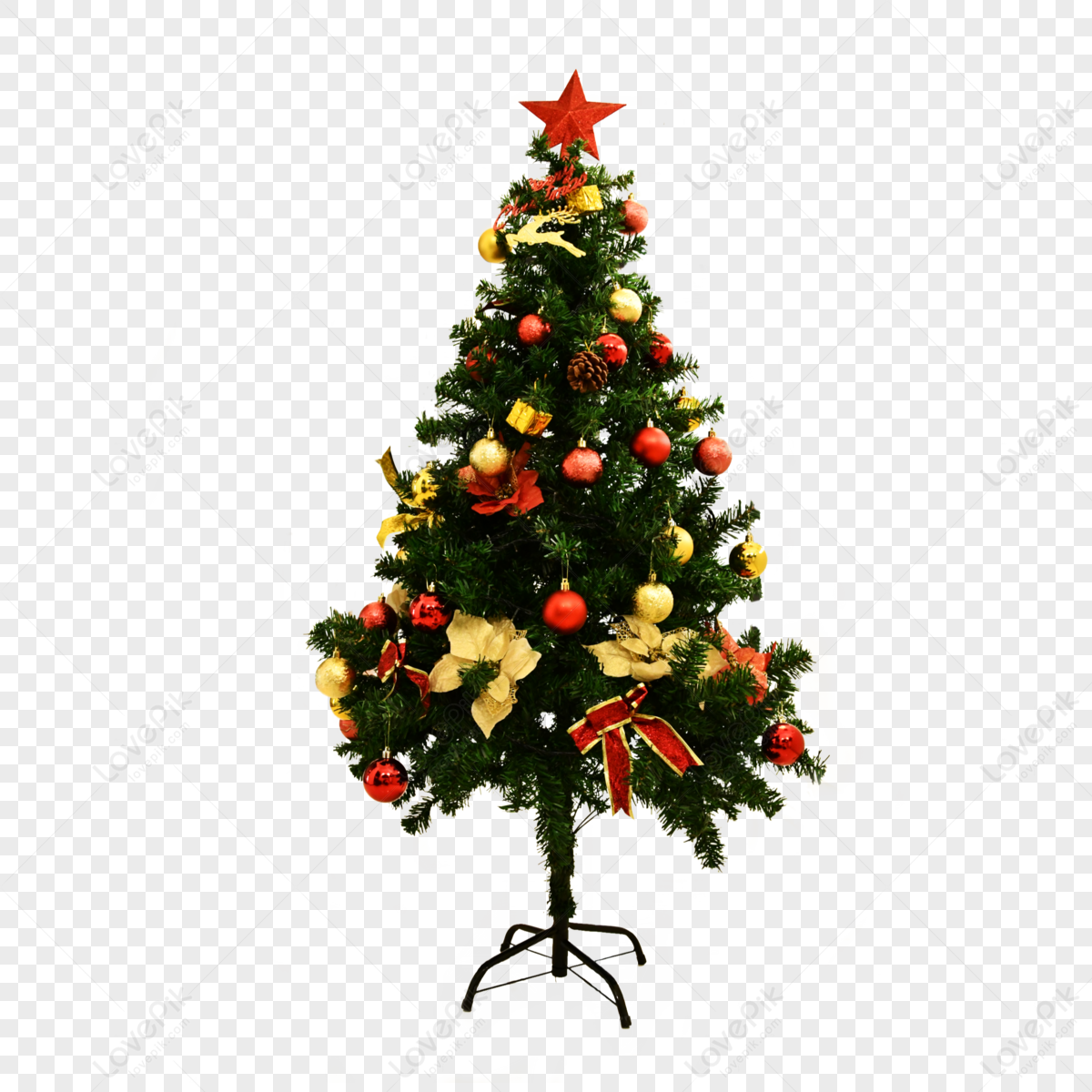Christmas Stars Decorative Christmas Tree, Red Stars PNG, Hanging PNG ...