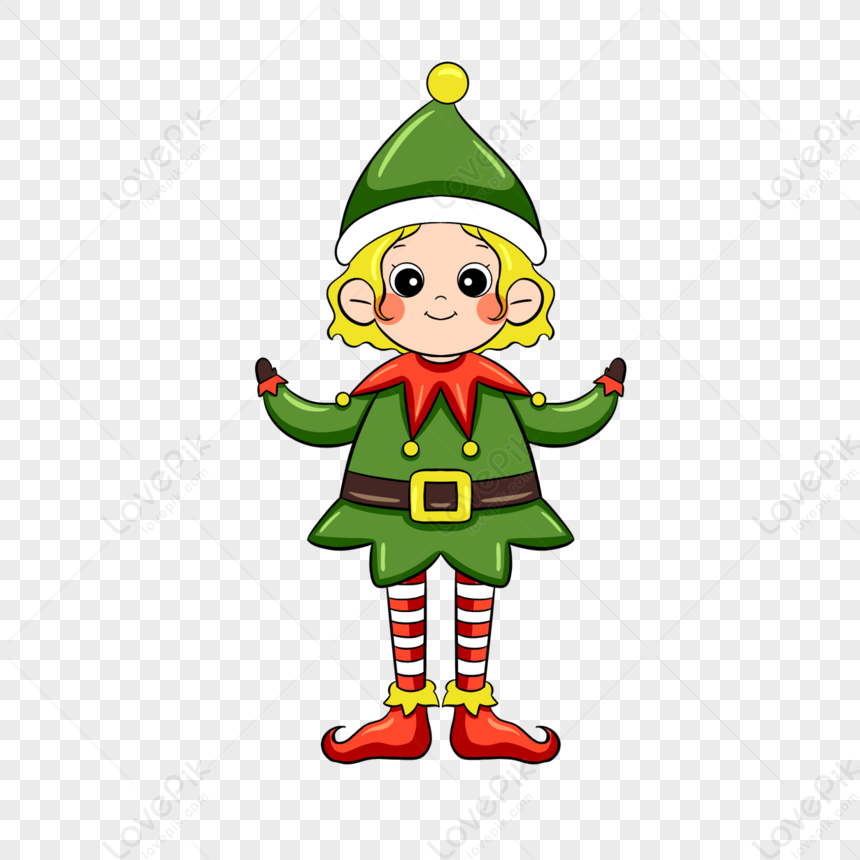 Cute Christmas Elf, Christmas, Festival, Elves PNG Transparent Image ...