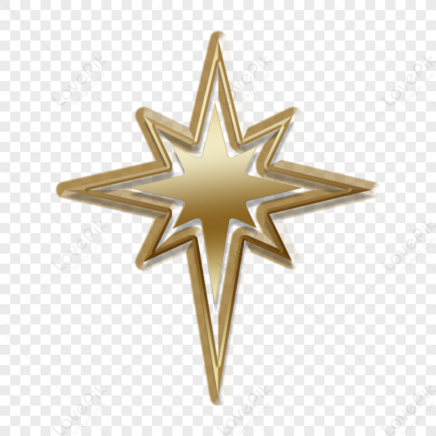 gold christmas star clip art