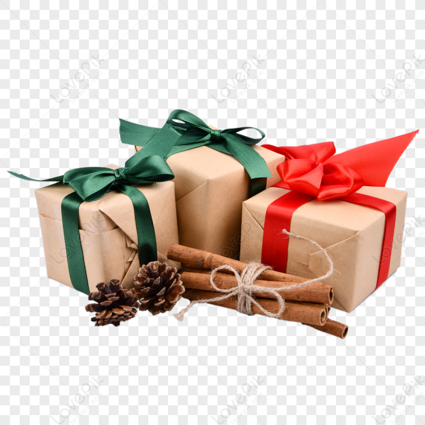 Christmas Gift with Transparent Background