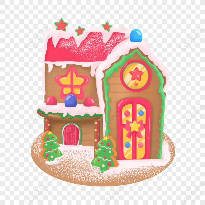 gingerbread house candy clipart png